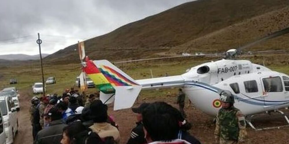 🔥 Evo Morales: salió ileso tras falla de helicóptero donde se trasladaba 🔥