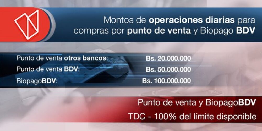 nuevos-montos-máximos-para-Biopago-puntos-venta-Banco-de-Venezuela-nacionales-movidatuy.com