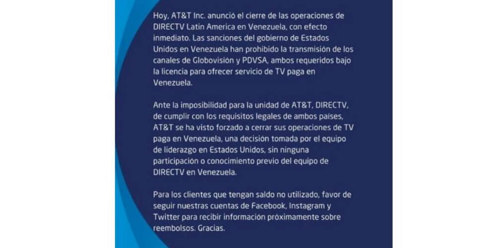 ATT-anunció- cierre-de-las-operaciones-de-DirecTV-en-Venezuela-nacionales-movidatuy.com