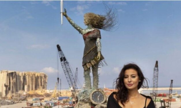 ✌️ Ingeniosa artista libanesa creó una escultura con las cenizas de la explosión en Beirut ✌️