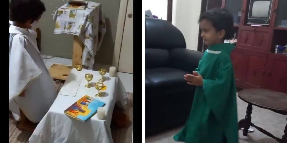 niño-con-hidrocefalia-juega-a-ser-sacerdote-en-su-casa-y-celebra-la-santa-misa-gabriel-juega-misa-movidatuy.com