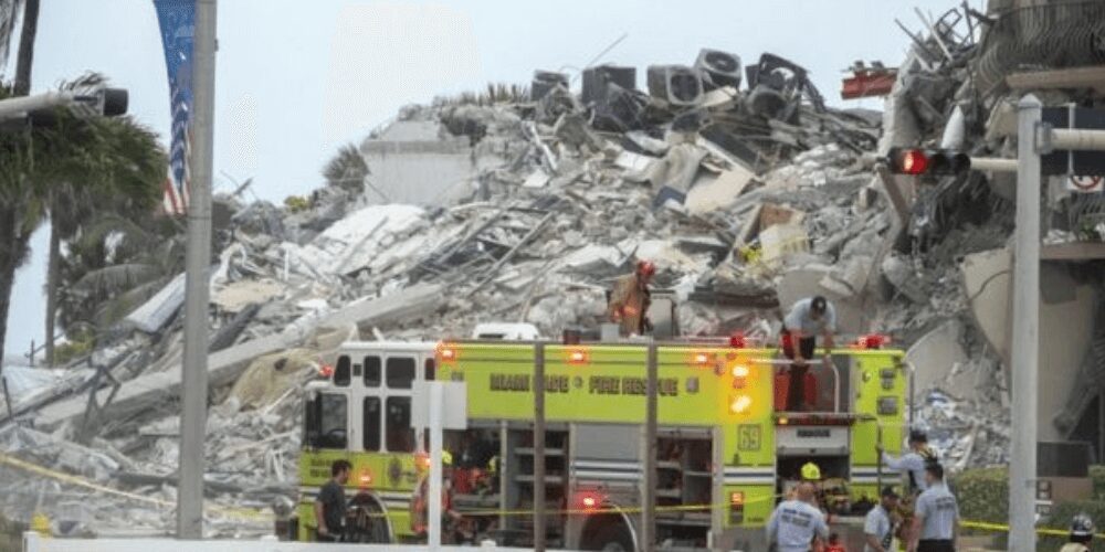 Incrementa a 10 el número de muertos por el colapso de un edificio en Miami