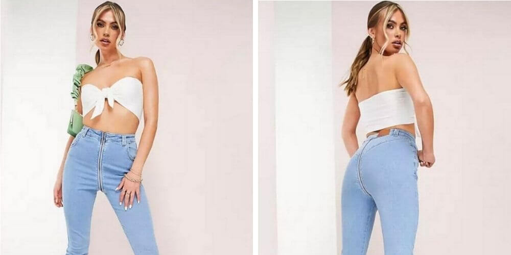 😮 “Jeans con cierre de emergencias” es motivo de burlas para la tienda que los comercializó 😮
