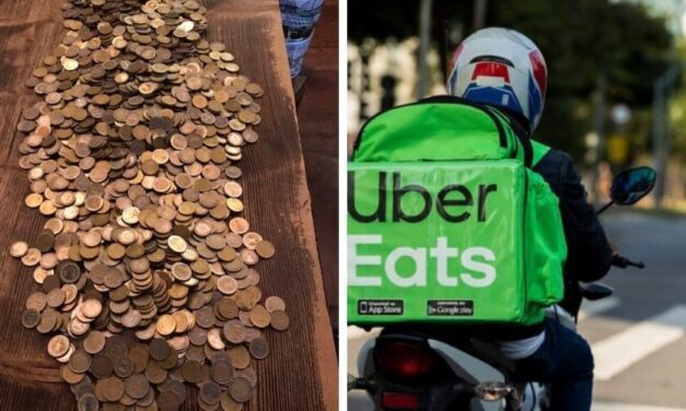 😮 Un repartidor de comida en Alemania logró reunir unos 2 mil euros en propinas en tan solo 9 meses 😮