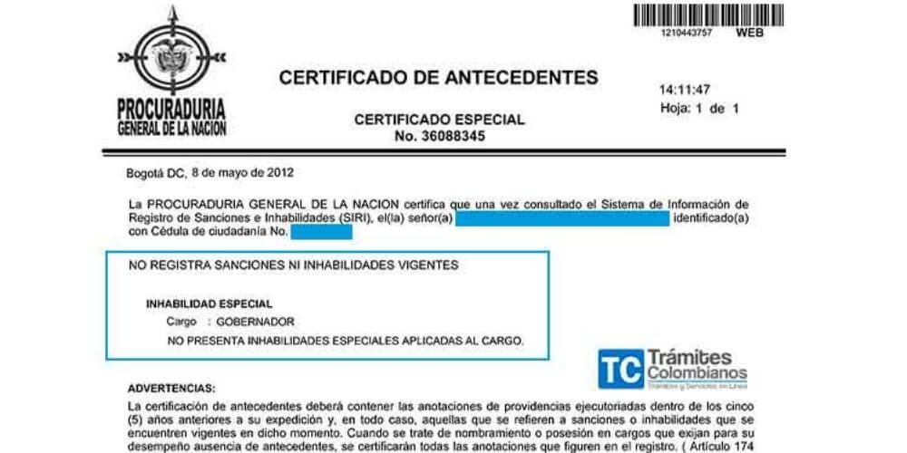 certificado-de-antecedentes-disciplinarios-de-la-procuraduria-colombiana-certificado-de-antecedentes-movidatuy.com