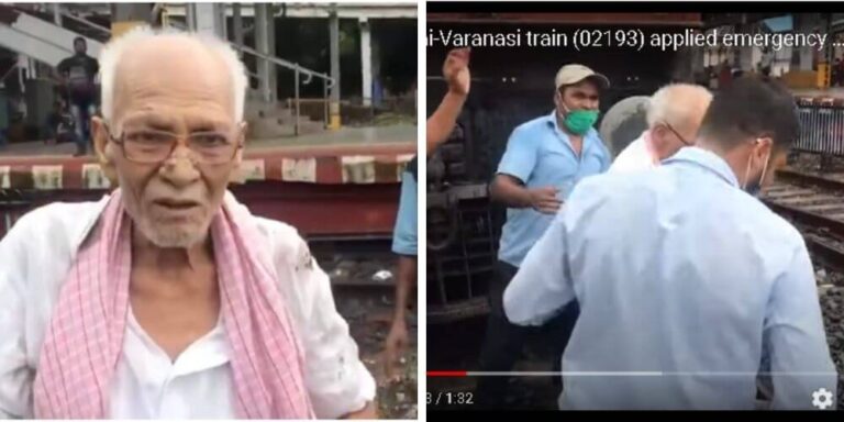 Rescatan a anciano atrapado debajo de un tren en India antes de ser ...