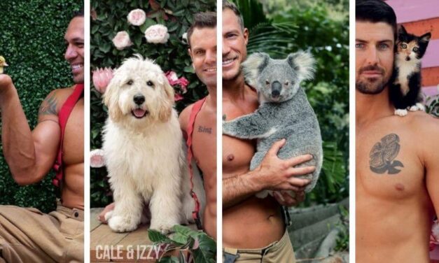 😮 Impactante calendario benéfico 2022 de Bomberos australianos junto a mascotas rescatadas 😮