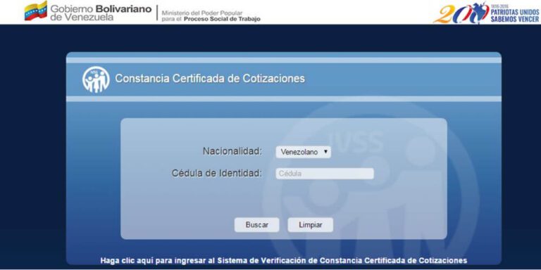 Guía Para Solicitar El Certificado De Cotizaciones IVSS