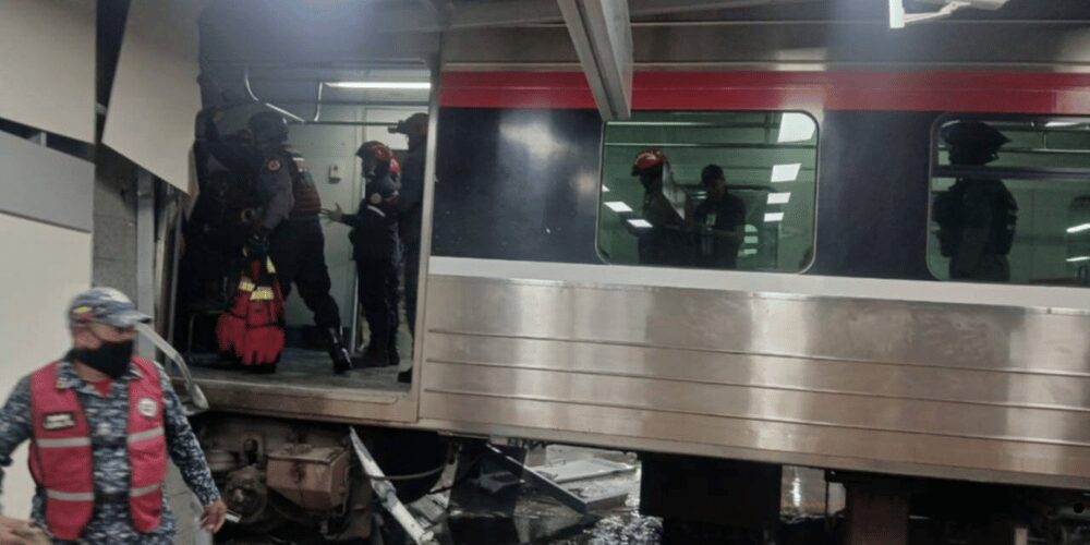 Colisión en el tren de los Valles del Tuy